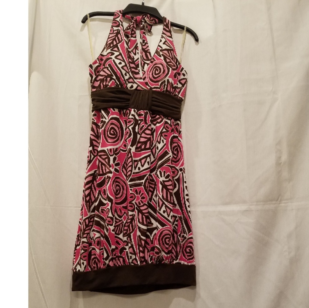 Speechless Woman's Medium Pink Halter Dress